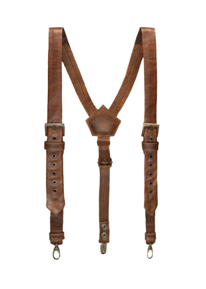 Charlie Brown Handmade Suspenders Leather