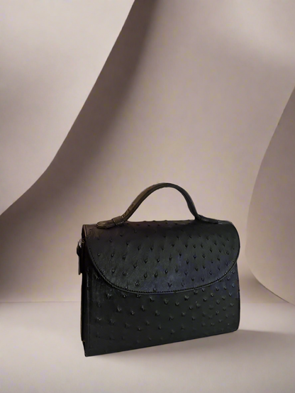 MSR Ostrich Leather Handbag