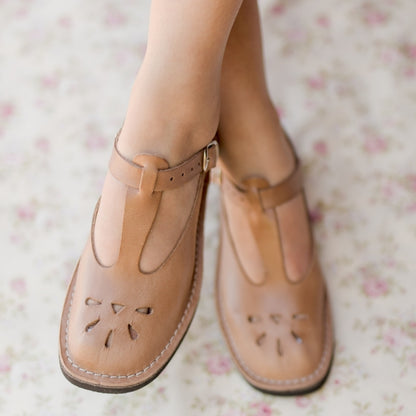 Betty Shoe Leather Tan Handmade