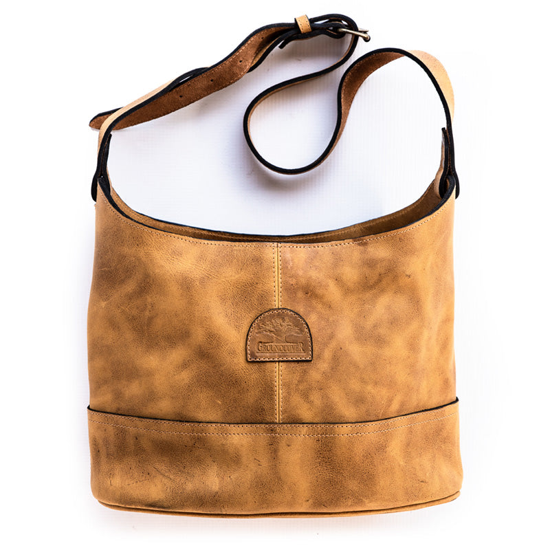 Handmade Leather Bucket Bag