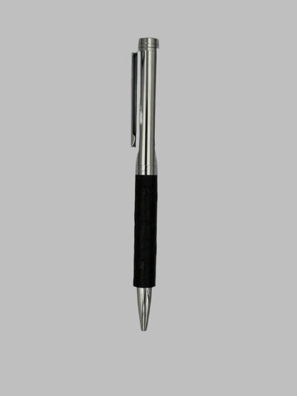 Handmade Ostrich Sleeve Pen Black Refill