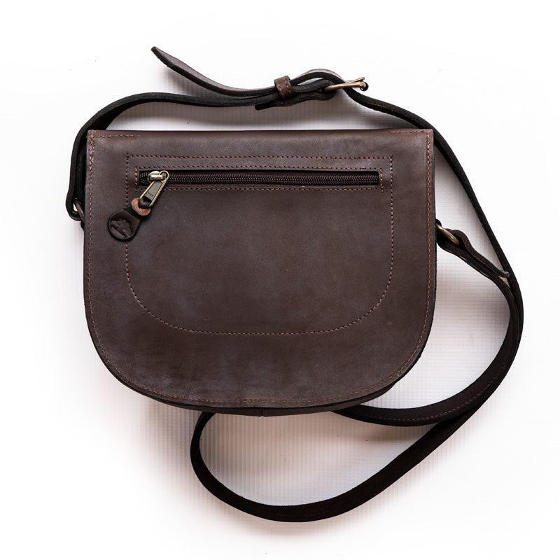 Classic Leather Saddle Bag Handmade