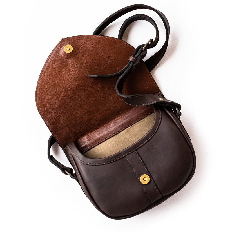 Classic Leather Saddle Bag Handmade